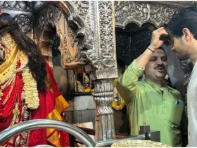 Yodha Star Sidharth Malhotra Seeks Divine Blessings at Kashi Vishwanath Temple for Maha Shivratri