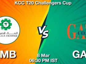 AMB vs GAT Dream11 Prediction: Fantasy Cricket Tips for KCC T20 Challengers Cup Final