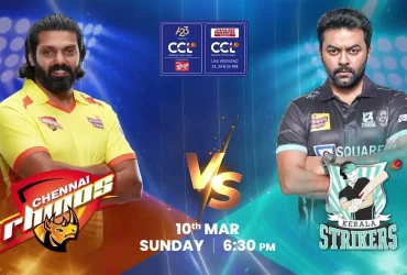 CCL live Score: Chennai Rhinos vs Kerala Strikers