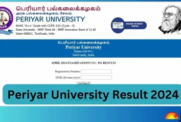 Periyar University Results 2024