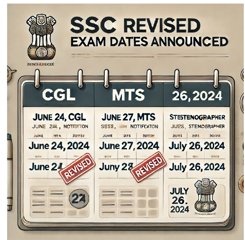 SSC Revised Exam Dates Announced: Crucial Update for CGL, MTS, and Stenographer Aspirants