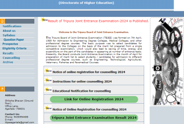 TJEE 2024 Counselling portal.