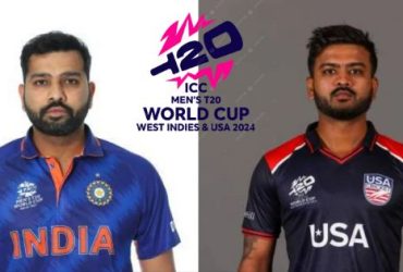 India captain Rohit Sharma and USA captain Monank Patel