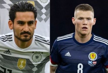 Ilkay Gundogan (Germany) and Scott McTominay (Scotland)