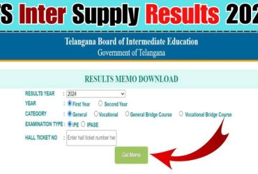 TS Inter Supplementary Results 2024: Telangana TSBIE IPASE 1st and 2nd Year Results Out Today at 2 PM