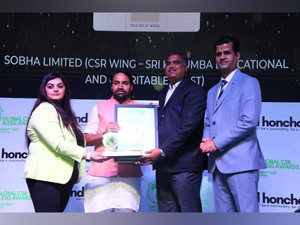 Sobha Group CSR Arm Wins Global Award for Child and Women Development Initiatives at 2024 Event