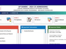 AP OAMDC 2024 Registration Opens Today: Check Process & Schedule, Apply Online by July 10 @oamdc1-apsche.aptonline.in