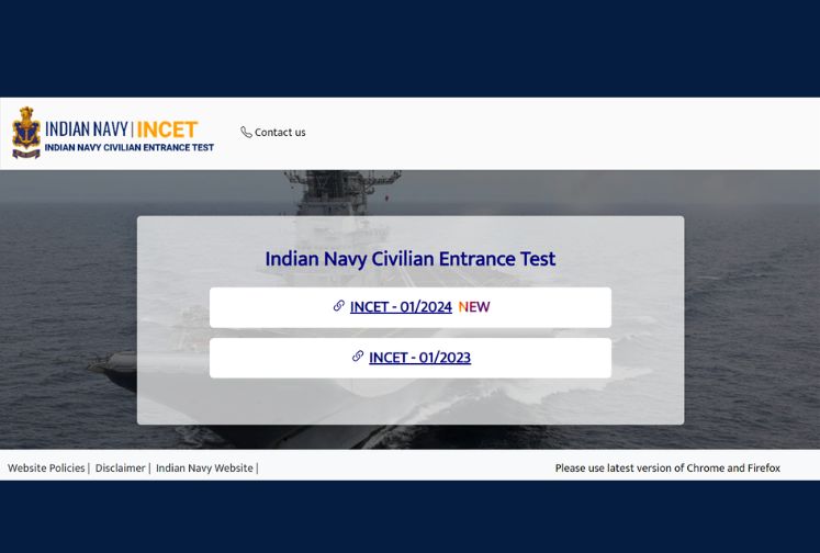 Indian Navy INCET: Apply Now for 741 Civilian Posts, Deadline August 2, 2024 @incet.cbt-exam.in