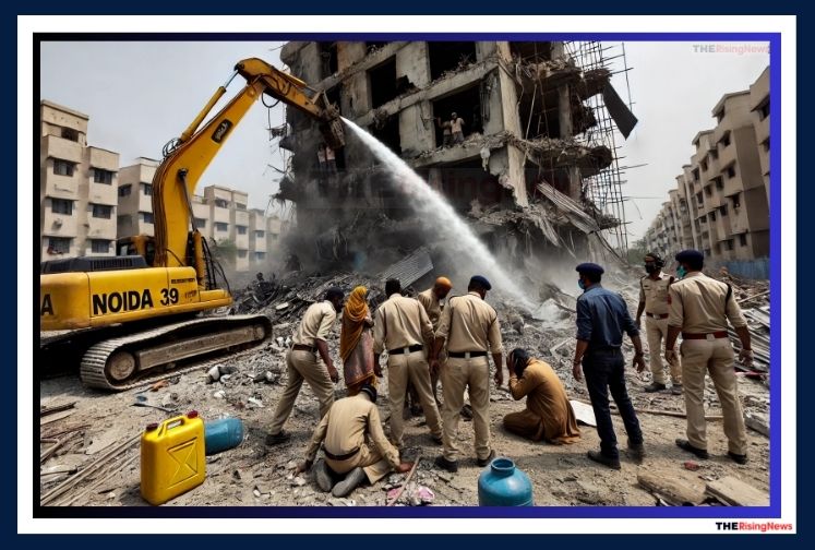 Noida Authority Officials Attacked During Risky Demolition in Noida Sector 39 Attempt at Plot 412 - July 2024