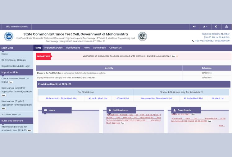 MHT CET 2024 Final Merit List Released Today, Check @cetcell.mahacet.org for Engineering Admission