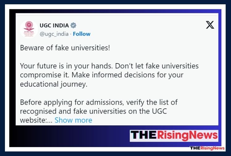 UGC Fake Universities Alert: UGC List of 21 Unrecognized Institutions Across India at ugc.gov.in